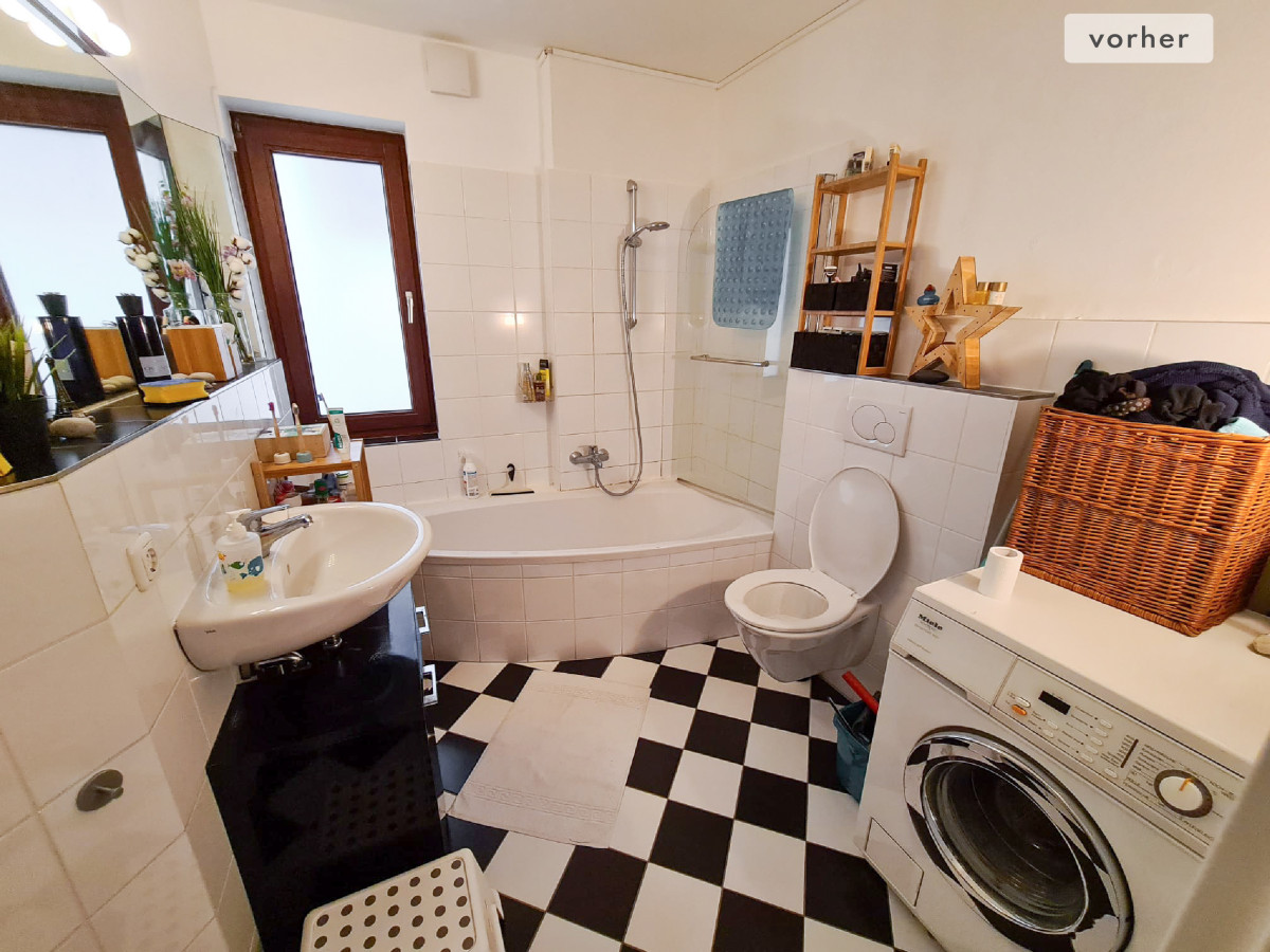 Vorher-Bild mit fehlendem Stauraum und Organistation